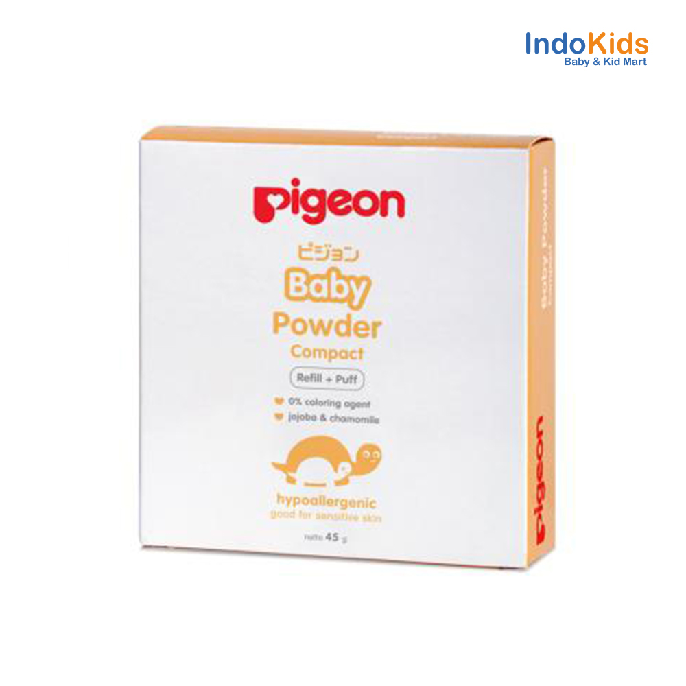 Pigeon Baby Compact Powder 45gr Refil + Puff